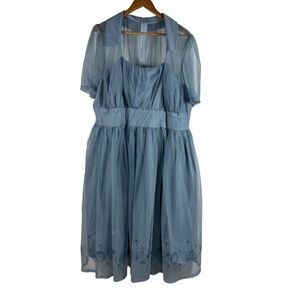 Her Universe DISNEY Cinderella Retro Silhouette Mesh Overlay Dress Plus Size 20